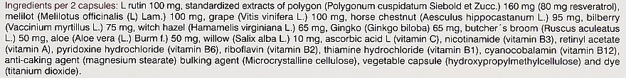 Харчова добавка "Зміцнення судин, поліпшення мікроциркуляції" - Simildiet Laboratorios Vacirton — фото N4