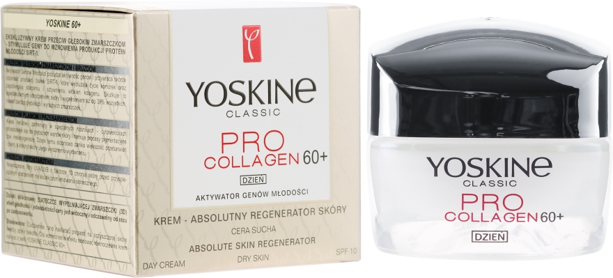 Дневной крем для сухой и чувствительной кожи 60+ - Yoskine Classic Pro Collagen Day Cream 60+ — фото N1