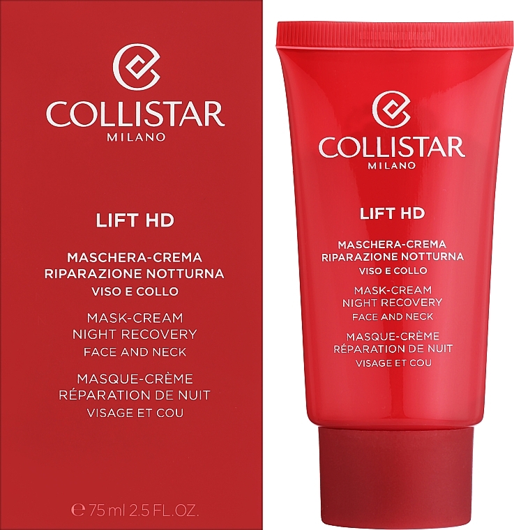 Крем-маска ночная для лица и шеи - Collistar Lift HD Night Recovery Mask Cream — фото N2