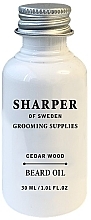Парфумерія, косметика Олія для бороди "Кедрове дерево" - Sharper of Sweden Cedar Wood Beard Oil