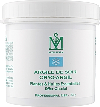 Крио-Аргил маска-глина с растениями и эфирными маслами «Замораживающий эффект» для тела - Medicafarm Argile de Soin Cryo-Argil Plantes & Huiles essentielles «Effet Glacial» — фото N1
