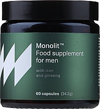 Парфумерія, косметика Харчова добавка для чоловіків з залізом і женьшенем - Monolit Food Supplement For Men With Iron And Ginseng