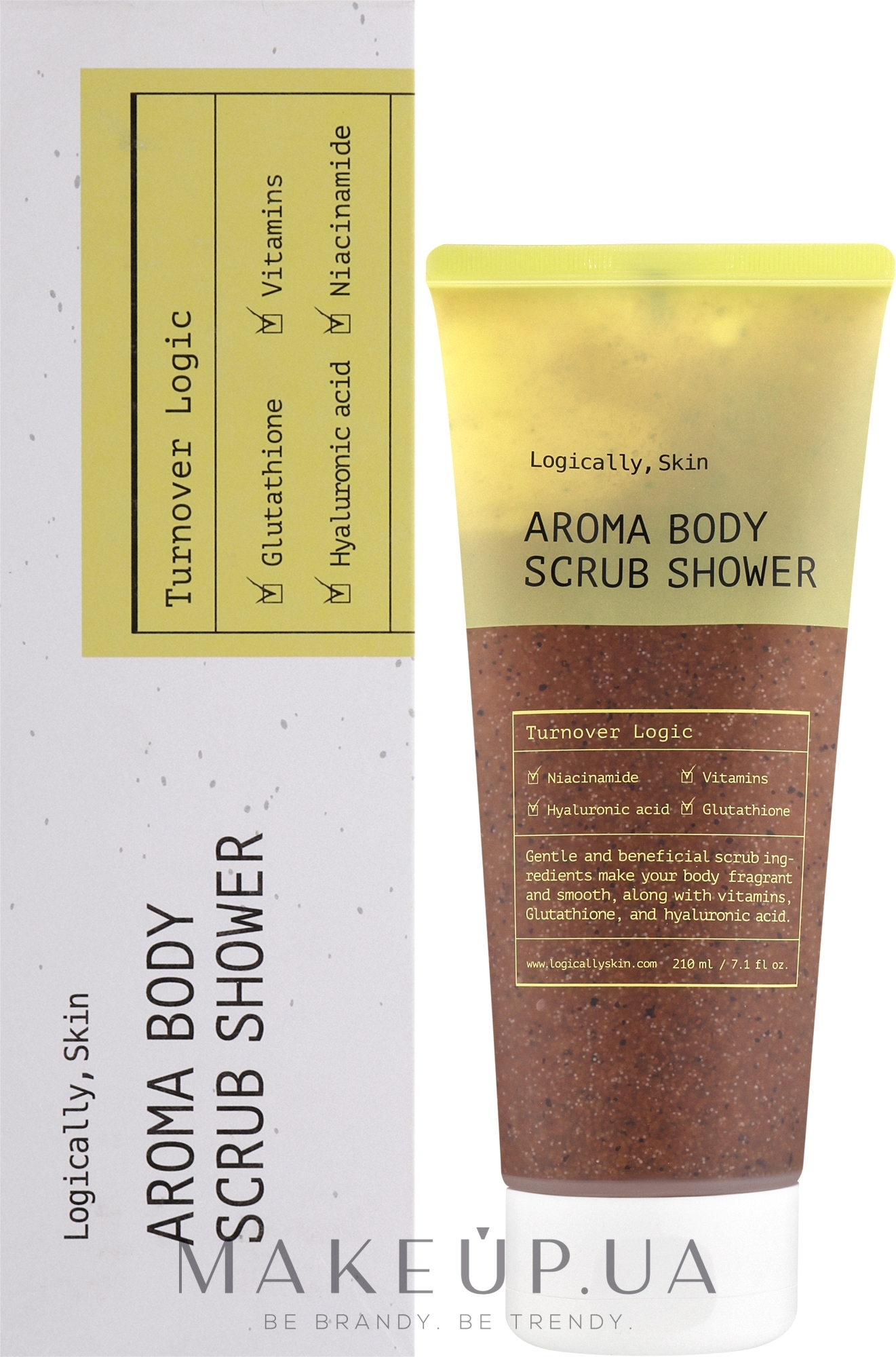 Гель-скраб для душу - Logically, Skin Aroma Body Scrub Shower — фото 210ml