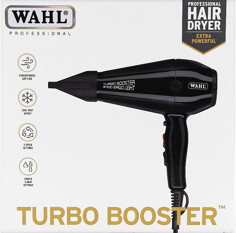 Фен для волос - Wahl TurboBooster 3400 Ergo Light — фото N2