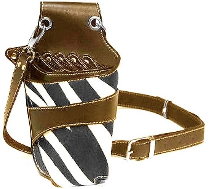 Перукарська сумка для інструментів "Зебра", світло-коричнева - Xhair Zebra — фото N1