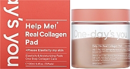 Тонер-диски для обличчя з колагеном - One-Days You Help Me Real Collagen Pad — фото N2