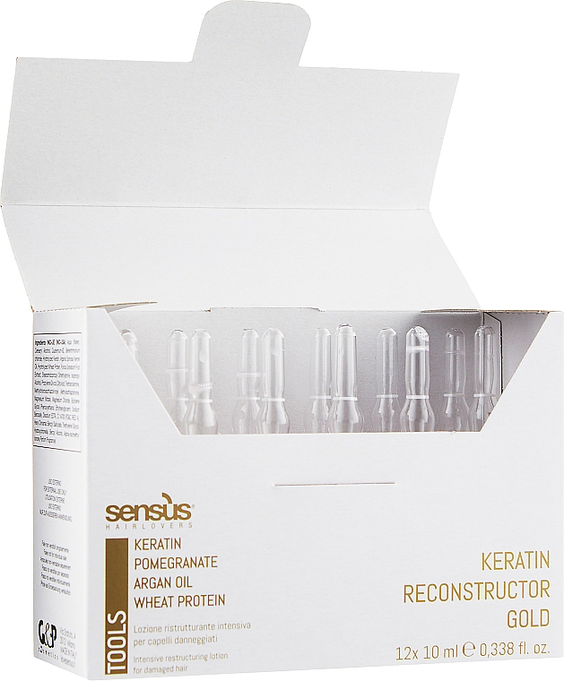 Кератиновые ампулы для реконструкции волос - Sensus Tools Keratin Reconstructor — фото N3