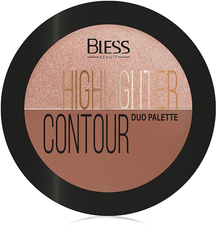 Палетка для макияжа - Bless Beauty Duo Palette Highlighter Contour