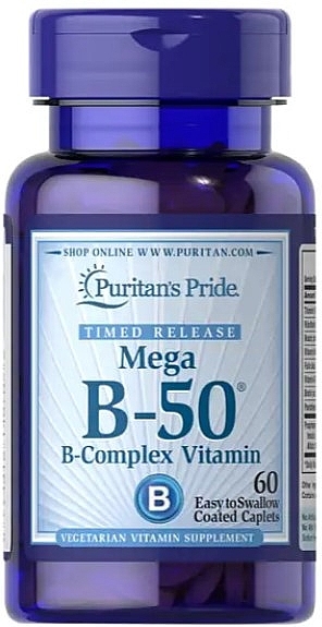 Комплекс вітамінів групи В - Puritan's Pride Vitamin B-50 Complex Timed Release — фото N1
