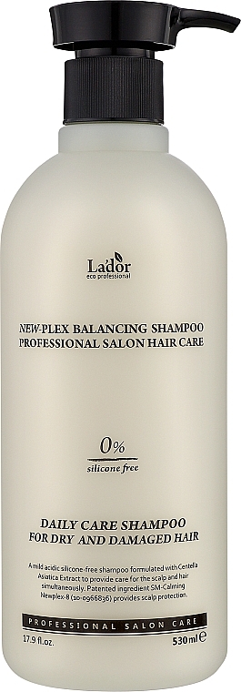 Безсиліконовий заспокійливий шампунь - La'dor Newplex Balancing Shampoo — фото N1