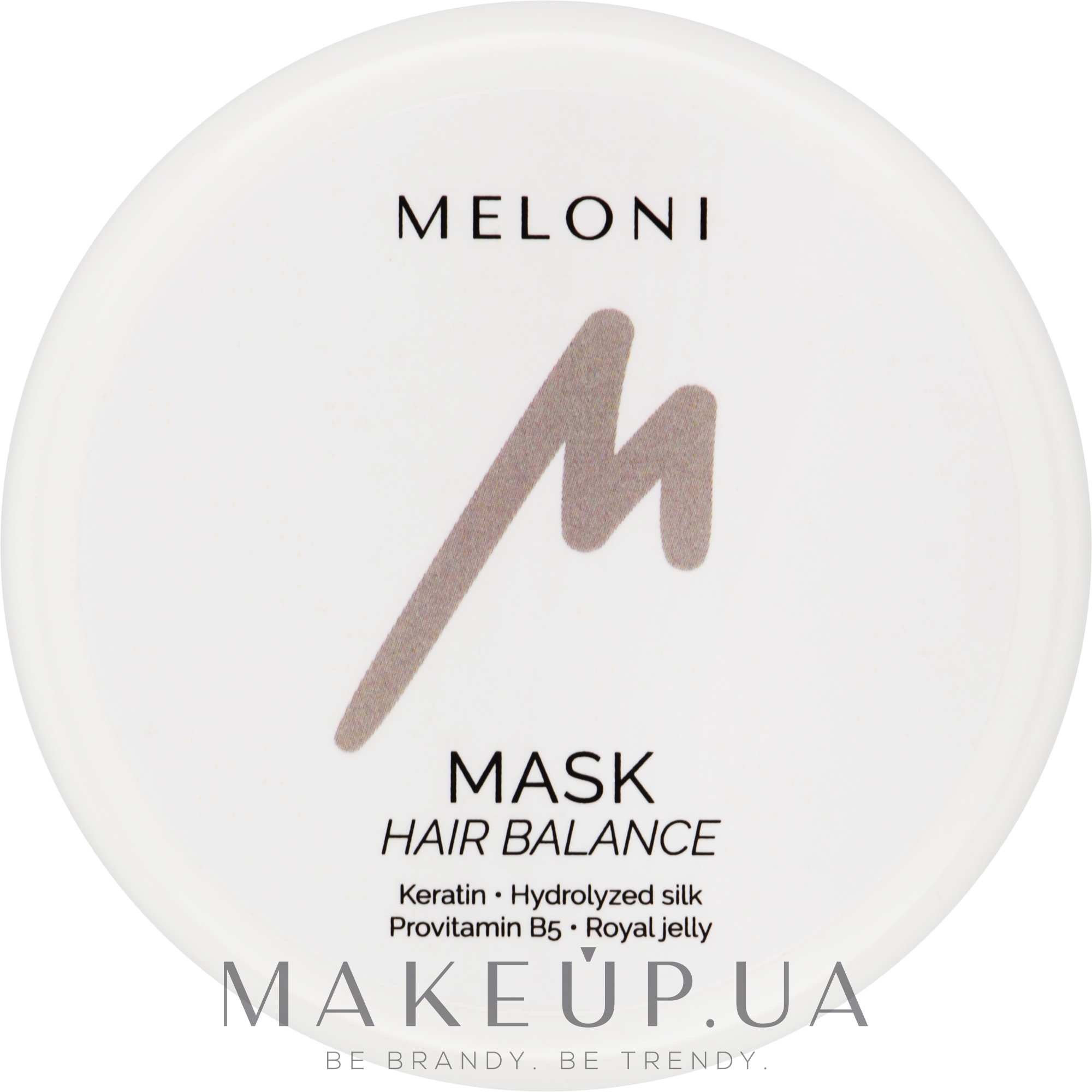 Відновлювальна маска з кератином та гідролізатом шовку - Meloni Hair Balance Mask — фото 50ml