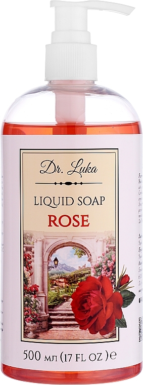 Жидкое мыло "Троянда" - Dr.Luka Liquid Soap Rose — фото N1