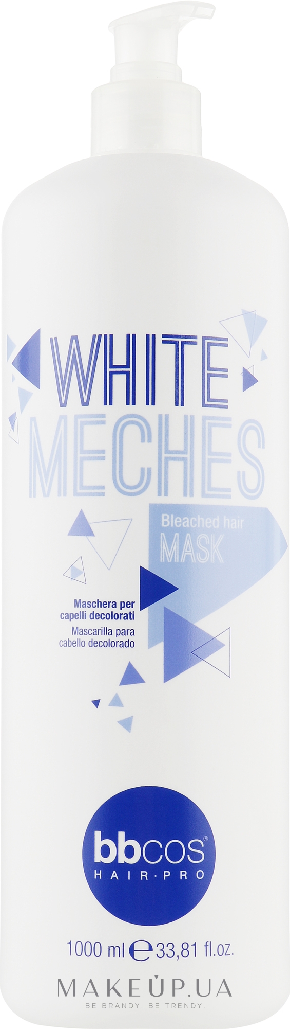 Бальзам для обесцвеченных волос - BBcos White Meches Highlighted Hair Mask — фото 1000ml