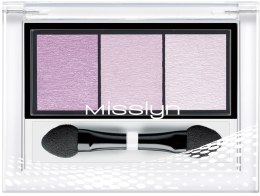 Духи, Парфюмерия, косметика Тени для век "Трио" - Misslyn High Shine Trio Eyeshadow (тестер)