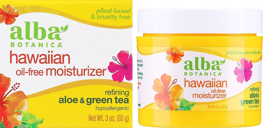 Нежирный увлажняющий крем "Алоэ и Зеленый чай" - Alba Botanica Natural Hawaiian Oil Free Moisturizer Refining Aloe & Green Tea — фото N2