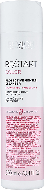 Бессульфатный шампунь для окрашенных волос - Revlon Professional Restart Color Protective Gentle Cleanser — фото N2