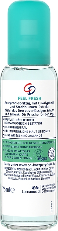 Дезодорант "Почувствуйте свежесть" - CD Deo Feel Fresh — фото N2