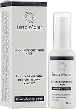 Ночной кислотный крем для лица - Terra Mater Night Acid Face Cream — фото N2