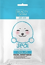Парфумерія, косметика Тканинна зволожувальна маска - Beauty Derm Animal Seal Aqua