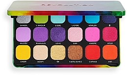 Духи, Парфюмерия, косметика Палетка теней для век - Makeup Revolution Forever Flawless Pride We Are Love Eyeshadow Palette