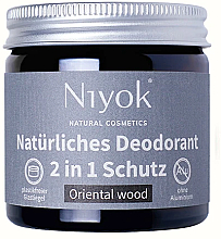 Духи, Парфюмерия, косметика Натуральный кремовый дезодорант "Oriental wood" - Niyok Natural Cosmetics