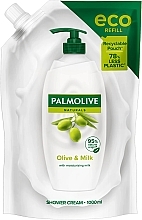 Гель для душу - Palmolive Naturals Olive And Milk Shower Cream (дой-пак) — фото N1