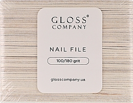 Парфумерія, косметика Набір одноразових пилок для нігтів, 100/180 грит - Gloss Company 
