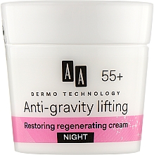 Парфумерія, косметика Нічний відновлювальний крем для обличчя 55+ - AA Dermo Technology Anti-Gravity Lifting Restoring Night Cream
