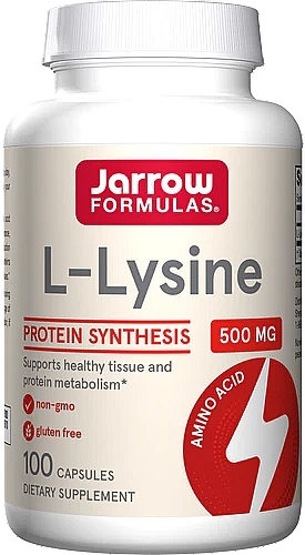 Пищевые добавки "L-лизин 500 мг" - Jarrow Formulas L-Lysine 500mg — фото N1