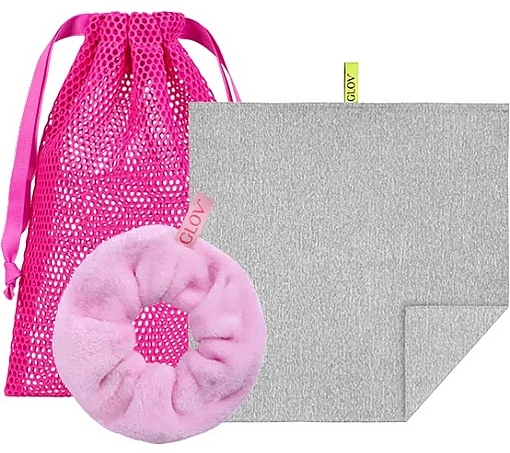 Набор - Glov Skin Positive Set (towel/1szt + scrunchie/1szt + bag/1szt) — фото N1
