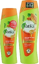 Духи, Парфюмерия, косметика Набор для волос - Dabur Vatika Naturals Nourish & Protect Shampoo (sh/400ml + sh/200ml)