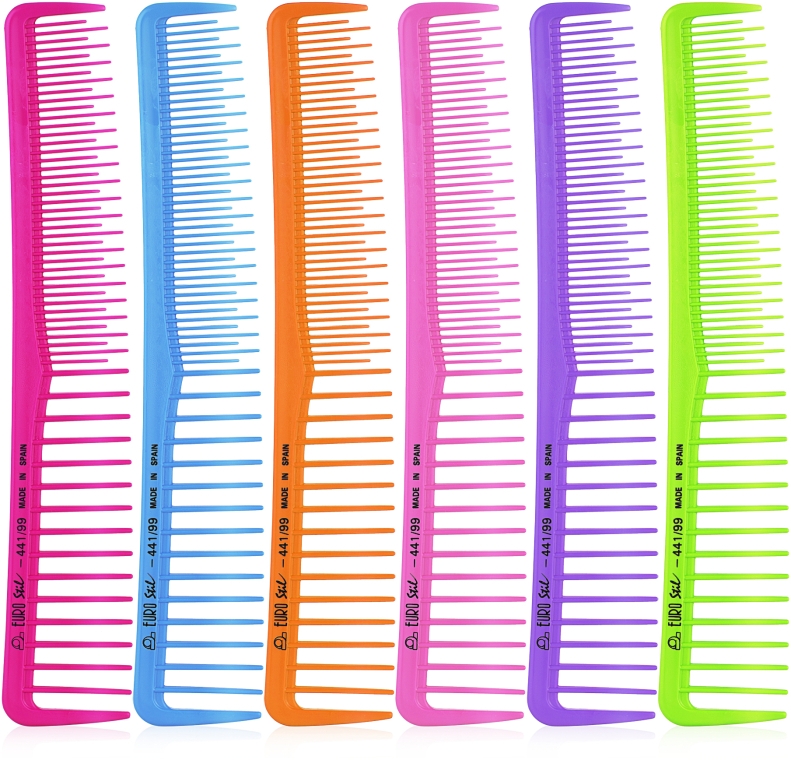 Набір різнокольорвих гребінців для начосу, 03848, 60 штук - Eurostil — фото N1