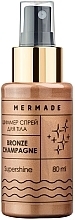 Духи, Парфюмерия, косметика Шиммер-спрей для тела - Mermade Bronze Champagne