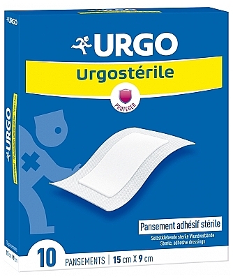 Пластир медичний стерильний, 15х9 см - Urgo Urgosterile — фото N1