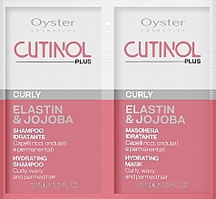 Парфумерія, косметика Набір пробників для волосся - Oyster Cosmetics Cutinol Plus Curly (mask/15ml + sh/15ml)