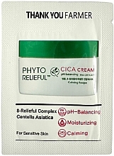 Духи, Парфюмерия, косметика Успокаивающий крем - Thank You Farmer Phyto Relieful Cica Cream (пробник)