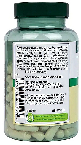 Пищевая добавка "Green Lipped Mussel", 1000 mg - Holland & Barrett Green Lipped Mussel — фото N3