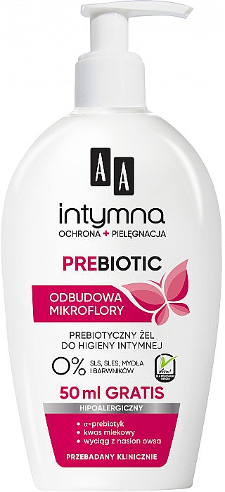 Пребиотический гель для интимной гигиены "Восстановление микрофлоры" - AA Intimate Prebiotic Gel — фото N1