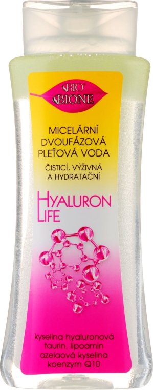 Мицеллярная вода - Bione Cosmetics Hyaluron Life Two-Phase Micellar Water — фото N1