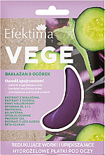 Гидрогелевые патчи под глаза - Efektima Instytut Vege Hydrogel Eye Pads Eggplant & Cucumber — фото N1