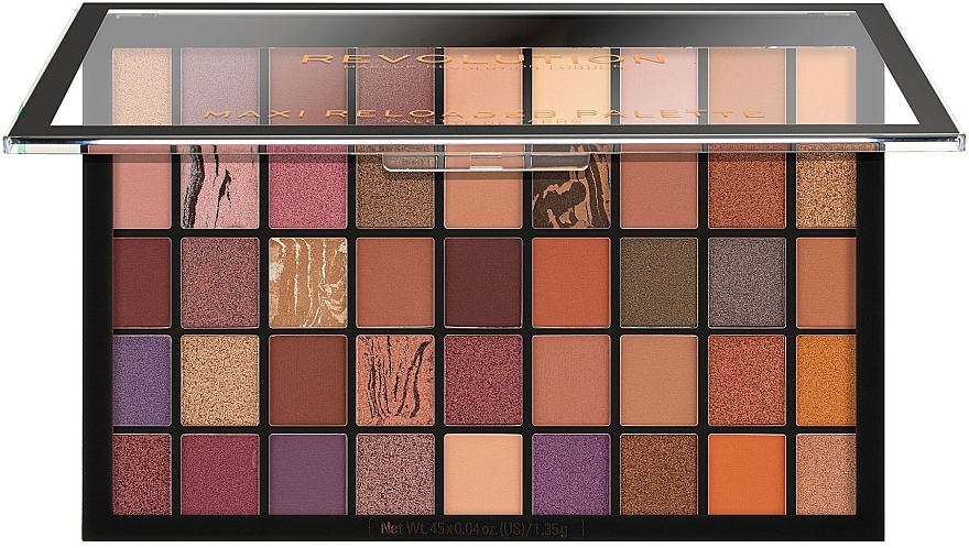 Палетка теней для век, 45 оттенков - Makeup Revolution Maxi Reloaded Palette