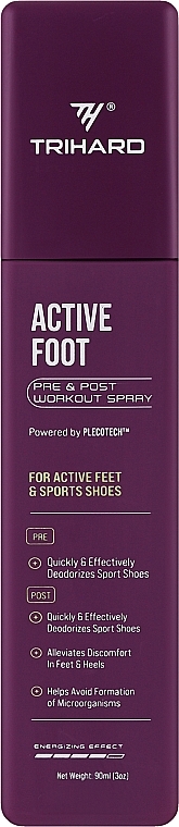 Спрей для ніг - Trihard Active Foot & Shoes Spray — фото N1