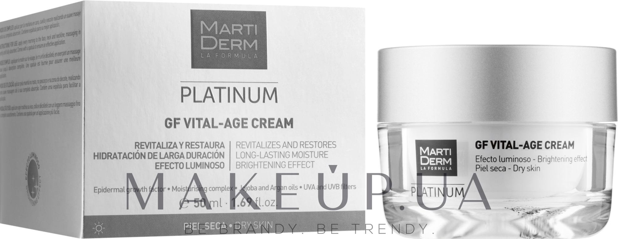 Крем для сухої шкіри обличчя - MartiDerm Platinum Gf Vital Age Cream — фото 50ml