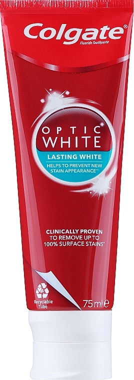 Зубная паста - Colgate Optic White Lasting White Toothpaste — фото N1