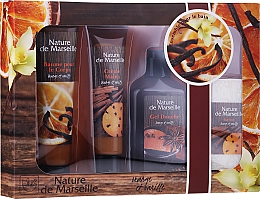 Парфумерія, косметика Набір - Nature de Marseille Orange And Vanilla Cosmetics Set (sh/gel/150ml + h/cr/60ml + b/balm/100ml + soap/95g)