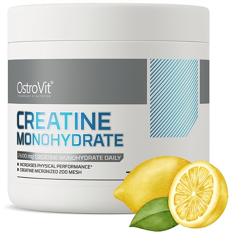 Пищевая добавка "Креатин моногидрат", лимон - OstroVit Creatine Monohydrate Lemon — фото N2