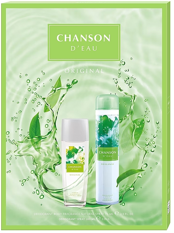 Chanson D'eau Original - Набор (deo/spray/75ml + deo/200ml)  — фото N1