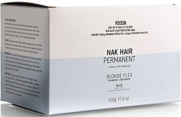 Парфумерія, косметика Освітлювач для волосся "Blonde" - NAK Hair Permanent Light Powder Lightener