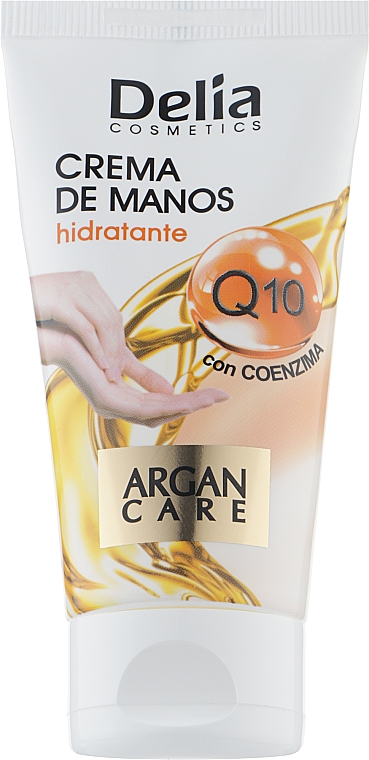 Увлажняющий крем для рук с маслом арганы - Delia Cosmetics Hand Cream Argan Care Q10