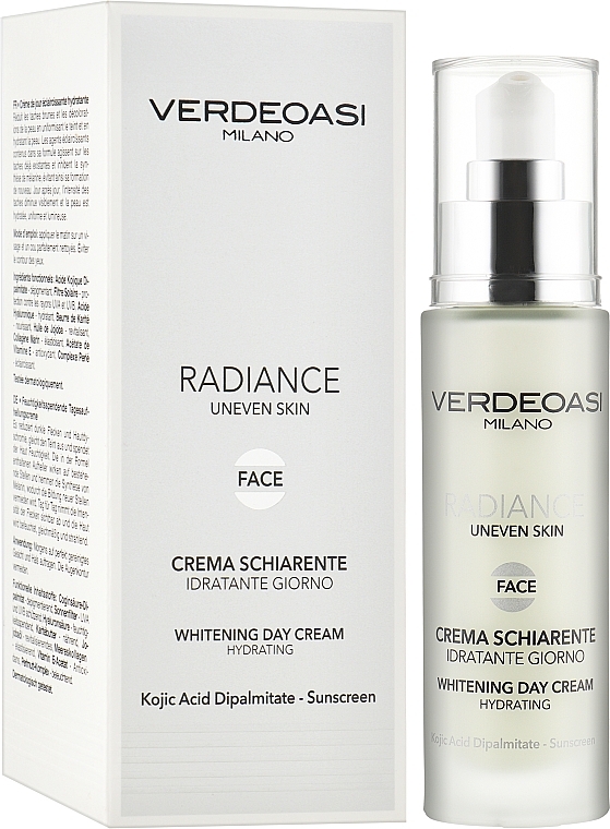 УЦЕНКА Отбеливающий дневной крем с эффектом увлажнения - Verdeoasi Radiance Whitening Day Cream Hydrating * — фото N2